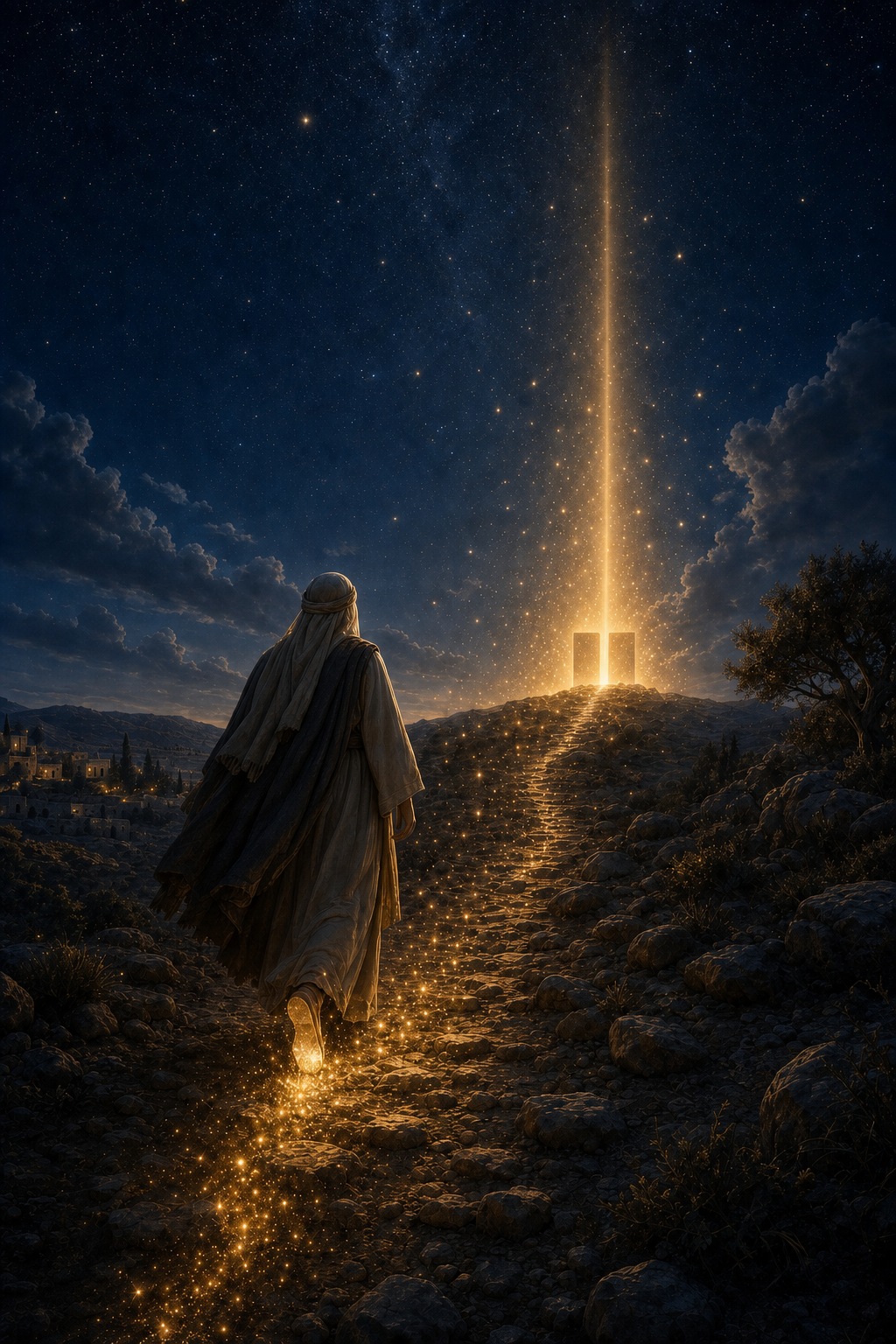The heel, the sparks and the hundred blessings