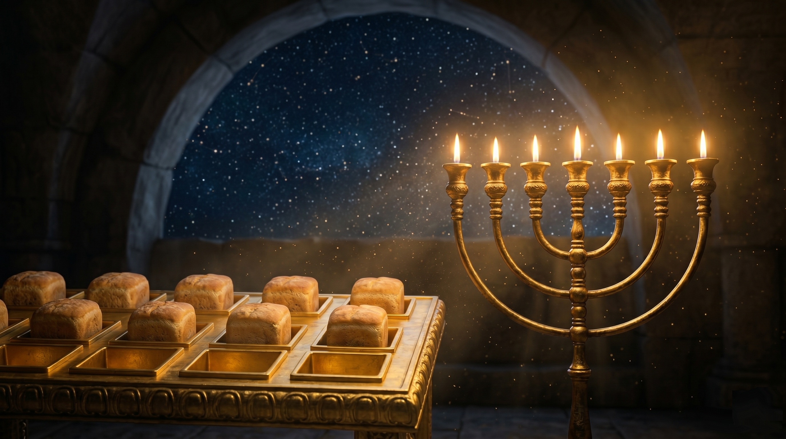 קוד השבע, לחם הפנים ובן המצרי — פרשת אמור